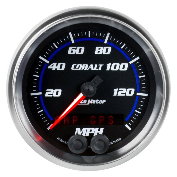 Auto Meter® - Cobalt Series 3-3/8" GPS Speedometer Gauge, 0-140 MPH