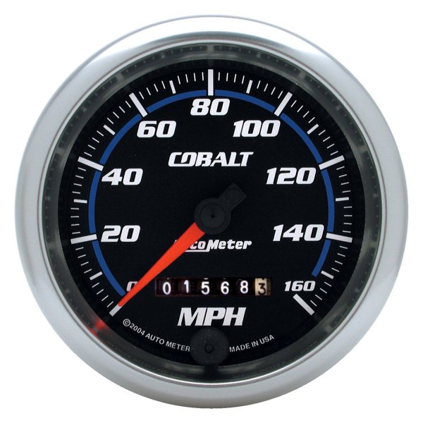 Auto Meter® - Cobalt Series 3-3/8" Speedometer Gauge, 0-160 MPH