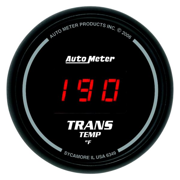 Auto Meter® - Sport-Comp Digital Series 2-1/16" Transmission Temperature Gauge, 0-340 F