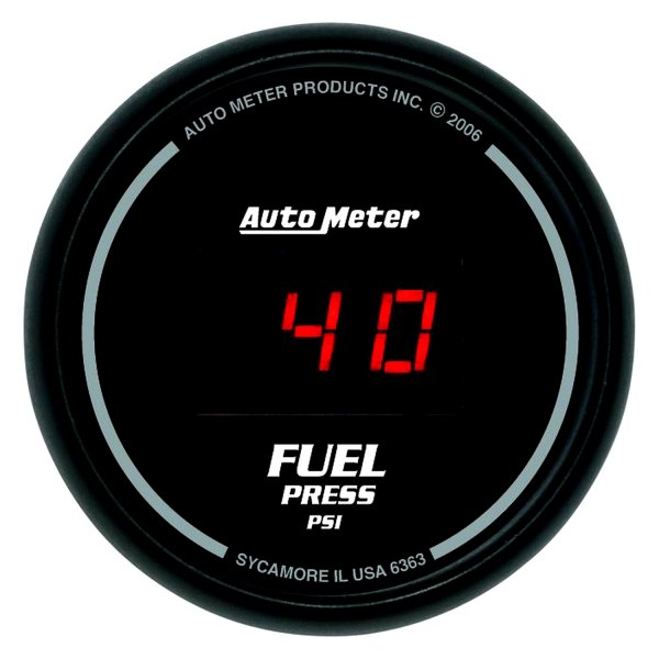Auto Meter® - Sport-Comp Digital Series 2-1/16" Fuel Pressure Gauge, 0-100 PSI