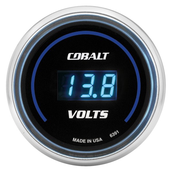 Auto Meter® - Cobalt Digital Series 2-1/16" Voltmeter Gauge, 8-18V