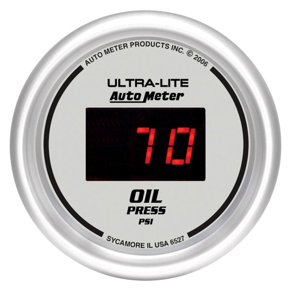 Auto Meter® - Ultra-Lite Digital Series 2-1/16" Oil Pressure Gauge, 5-100 PSI