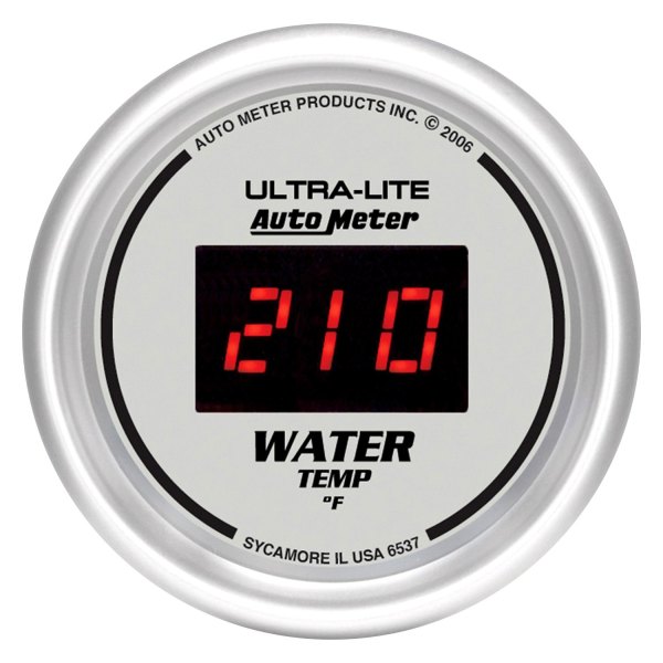 Auto Meter® - Ultra-Lite Digital Series 2-1/16" Water Temperature Gauge, 0-340 F