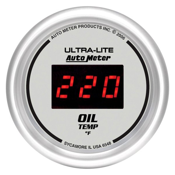 Auto Meter® - Ultra-Lite Digital Series 2-1/16" Oil Temperature Gauge, 0-340 F