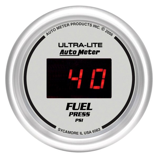 Auto Meter® - Ultra-Lite Digital Series 2-1/16" Fuel Pressure Gauge, 5-100 PSI