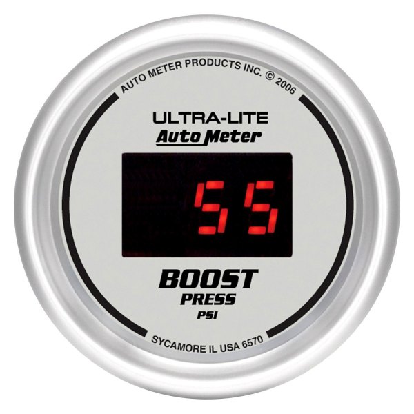 Auto Meter® - Ultra-Lite Digital Series 2-1/16" Boost Gauge, 5-60 PSI