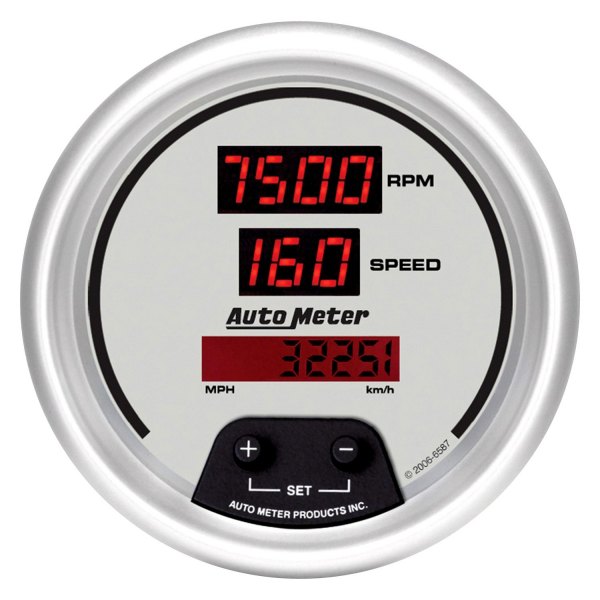 Auto Meter® - Ultra-Lite Digital Series 3-3/8" Tachometer/Speedometer Combo Gauge