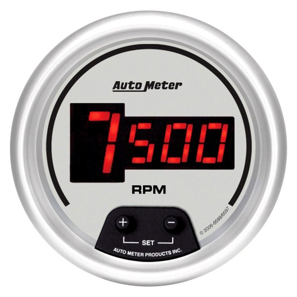 Auto Meter® - Ultra-Lite Digital Series 3-3/8" In-Dash Tachometer Gauge, 0-10,000 RPM