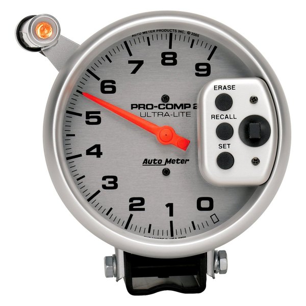 Auto Meter® - Ultra-Lite Series 5" Pedestal Tachometer Gauge with Quick Lite & Peak Memory, 0-9,000 RPM