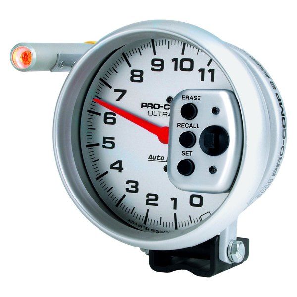 Auto Meter® - Ultra-Lite Series 5" Pedestal Tachometer Gauge with Quick Lite & Peak Memory, 0-11,000 RPM