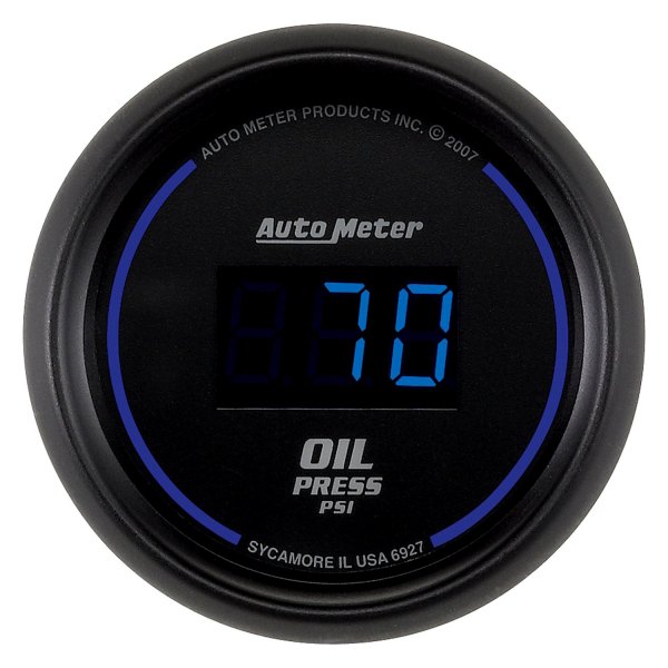 Auto Meter® - Cobalt Digital Series 2-1/16" Oil Pressure Gauge, 0-100 PSI
