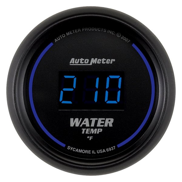 Auto Meter® - Cobalt Digital Series 2-1/16" Water Temperature Gauge, 0-340 F