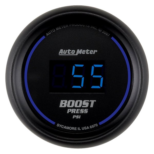 Auto Meter® - Cobalt Digital Series 2-1/16" Boost Gauge, 0-60 PSI