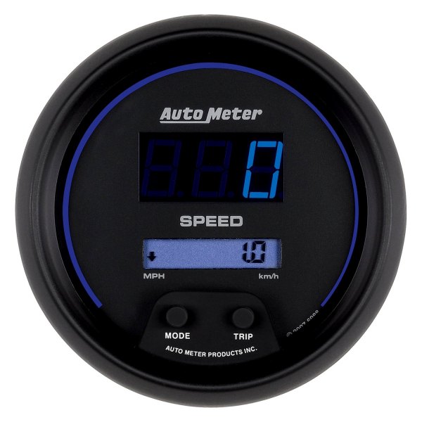 Auto Meter® - Cobalt Digital Series 3-3/8" Speedometer Gauge, 0-260 MPH / 0-260 KM/H