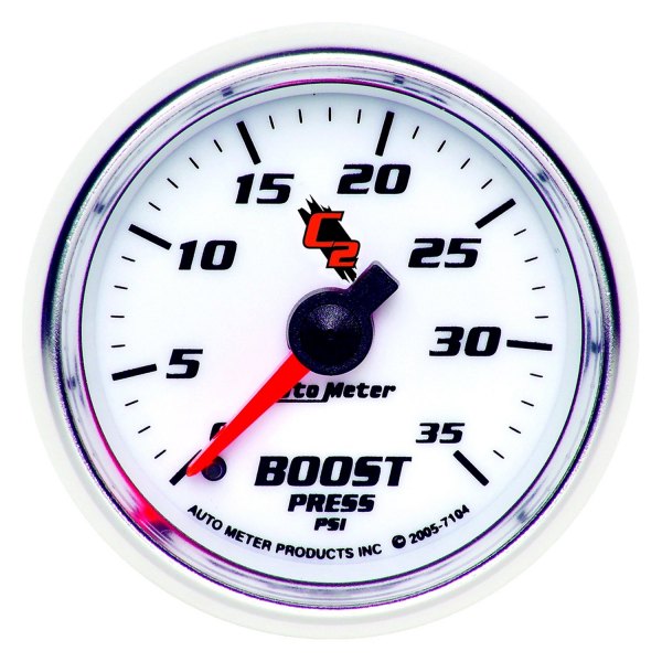 Auto Meter® - C2 Series 2-1/16" Boost Gauge, 0-35 PSI