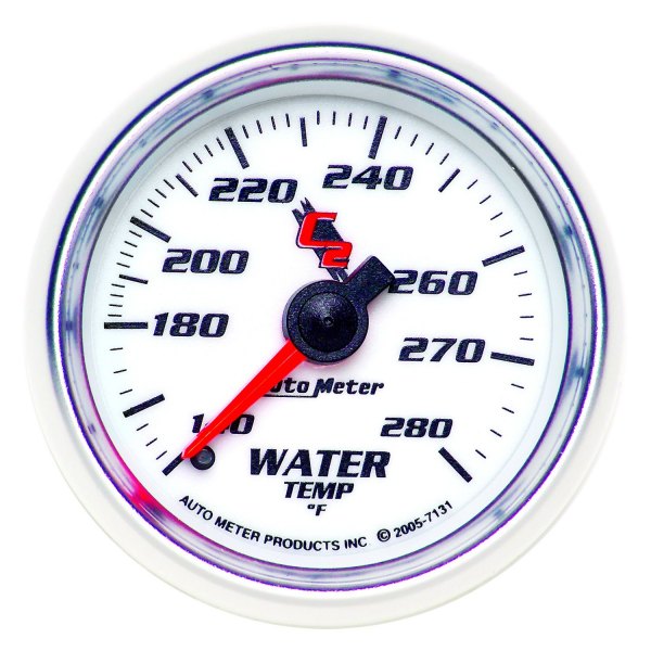 Auto Meter® - C2 Series 2-1/16" Water Temperature Gauge, 140-280 F