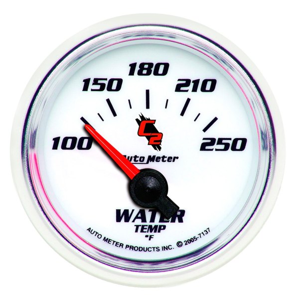 Auto Meter® - C2 Series 2-1/16" Water Temperature Gauge, 100-250 F