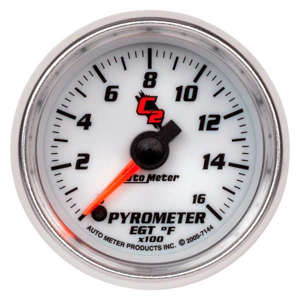 Auto Meter® - C2 Series 2-1/16" EGT Pyrometer Gauge, 0-1600 F