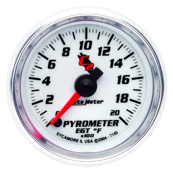 Auto Meter® - C2 Series 2-1/16" EGT Pyrometer Gauge, 0-2000 F