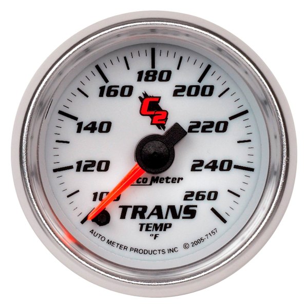 Auto Meter® - C2 Series 2-1/16" Transmission Temperature Gauge, 100-260 F