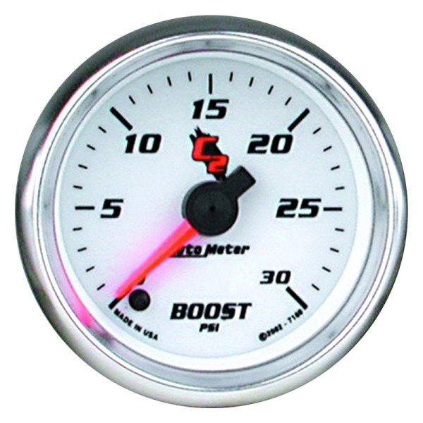 Auto Meter® - C2 Series 2-1/16" Boost Gauge, 0-30 PSI