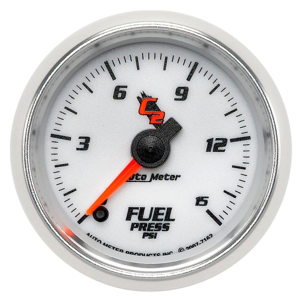 Auto Meter® - C2 Series 2-1/16" Fuel Pressure Gauge, 0-15 PSI