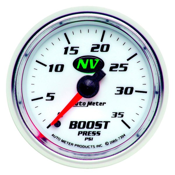 Auto Meter® - NV Series 2-1/16" Boost Gauge, 0-35 PSI