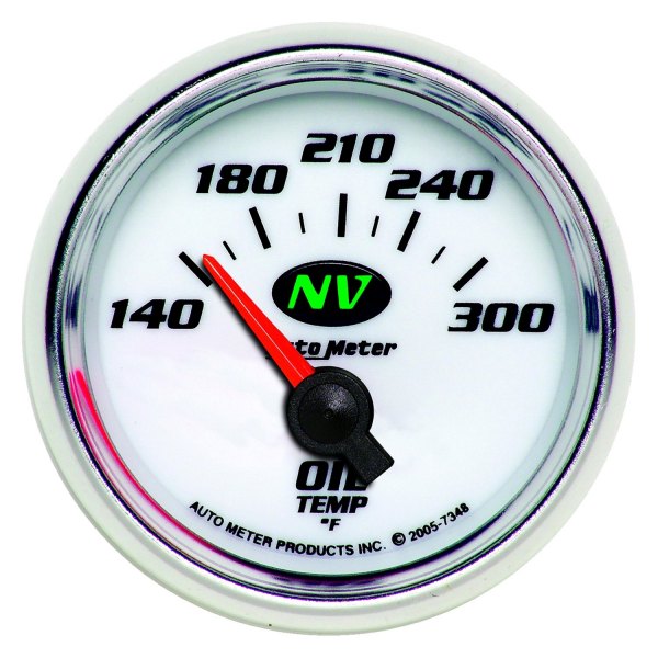 Auto Meter® - NV Series 2-1/16" Oil Temperature Gauge, 140-300 F