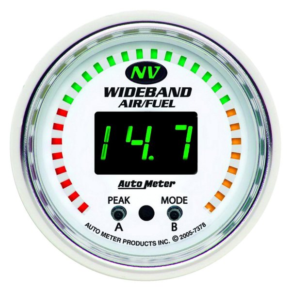 Auto Meter® - NV Series 2-1/16" Wideband Pro Air/Fuel Ratio Gauge, 6:1-20:1 AFR