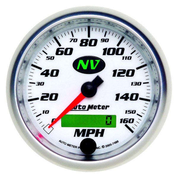 Auto Meter® - NV Series 3-3/8" Speedometer Gauge, 0-160 MPH
