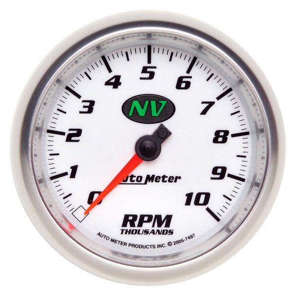 Auto Meter® - NV Series 3-3/8" In-Dash Tachometer Gauge, 0-10,000 RPM