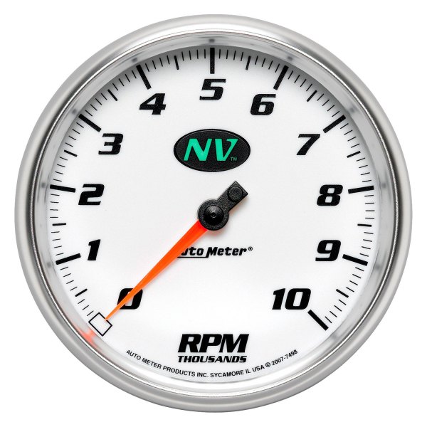 Auto Meter® - NV Series 5" In-Dash Tachometer Gauge, 0-10,000 RPM