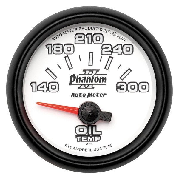 Auto Meter® - Phantom II Series 2-1/16" Oil Temperature Gauge, 60-170 C