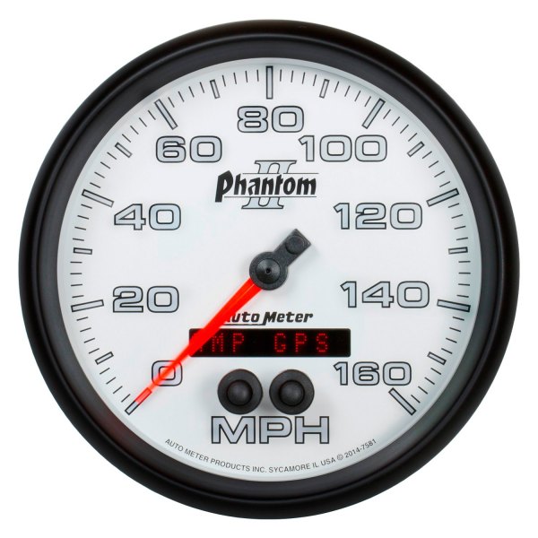 Auto Meter® - Phantom II Series 5" GPS Speedometer Gauge, 0-160 MPH