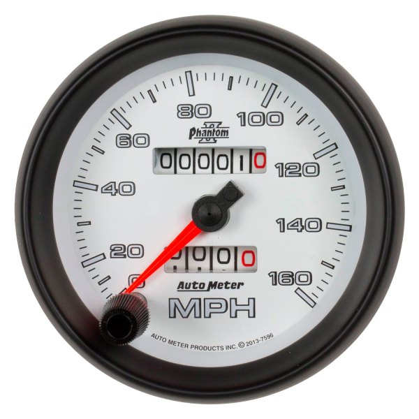 Auto Meter® - Phantom II Series 3-3/8" Speedometer Gauge, 0-160 MPH