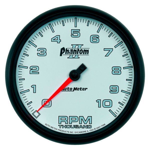 Auto Meter® - Phantom II Series 5" In-Dash Tachometer Gauge, 0-10,000 RPM
