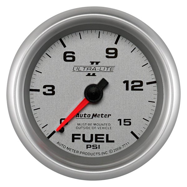 Auto Meter® - Ultra-Lite II Series 2-5/8" Fuel Pressure Gauge, 0-15 PSI
