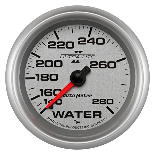 Auto Meter® - Ultra-Lite II Series 2-5/8" Water Temperature Gauge, 140-280 F