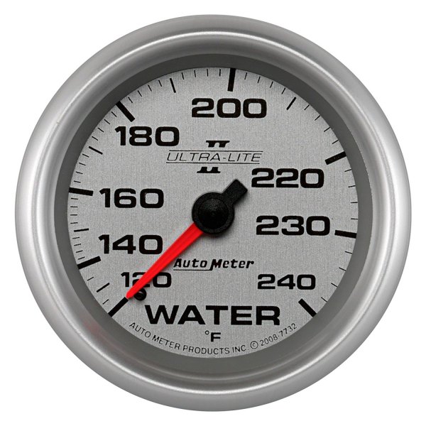 Auto Meter® - Ultra-Lite II Series 2-5/8" Water Temperature Gauge, 120-240 F