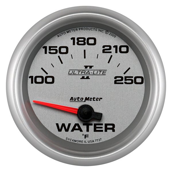 Auto Meter® - Ultra-Lite II Series 2-5/8" Water Temperature Gauge, 100-250 F