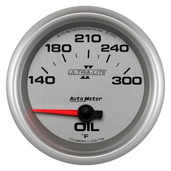 Auto Meter® - Ultra-Lite II Series 2-5/8" Oil Temperature Gauge, 140-300 F