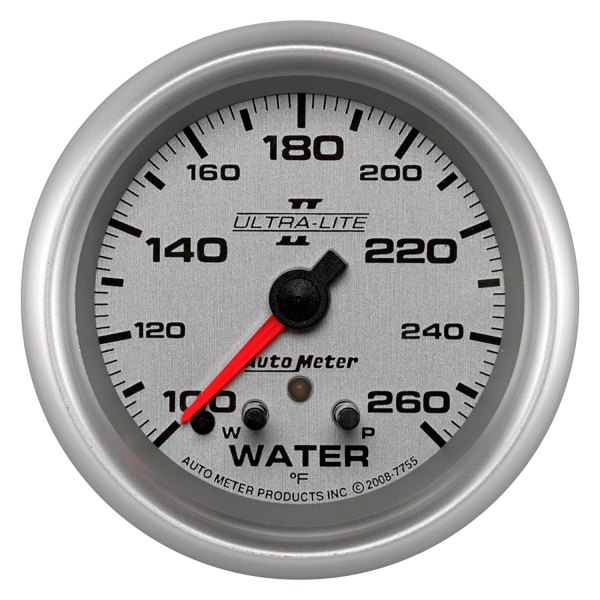 Auto Meter® - Ultra-Lite II Series 2-5/8" Water Temperature Gauge, 100-260 F