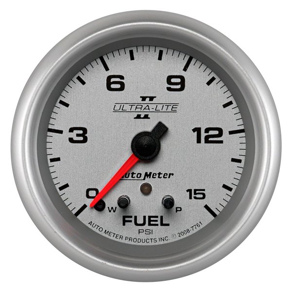 Auto Meter® - Ultra-Lite II Series 2-5/8" Fuel Pressure Gauge, 0-15 PSI