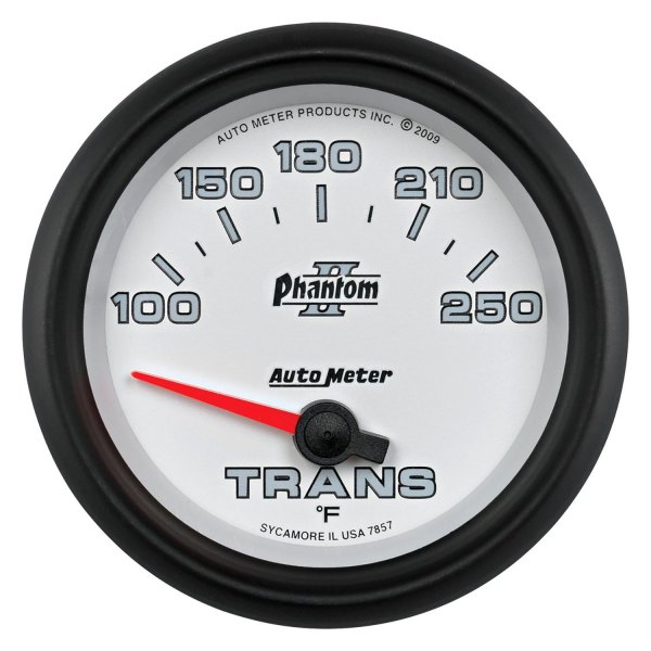Auto Meter® - Phantom II Series 2-5/8" Transmission Temperature Gauge, 100-250 F