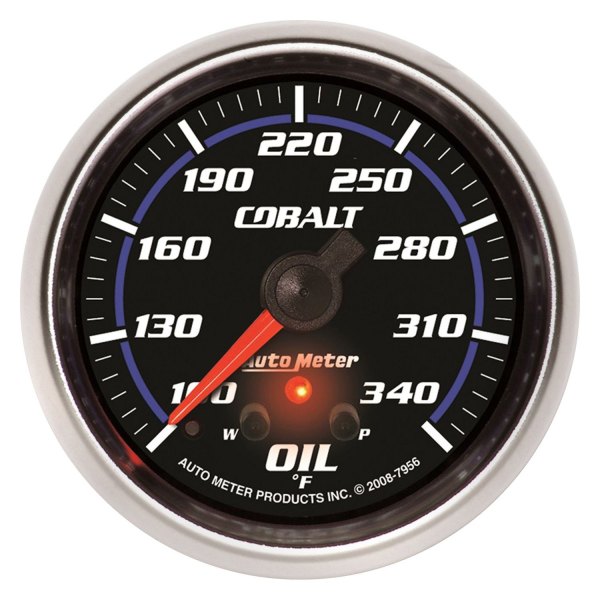 Auto Meter® - Cobalt Series 2-5/8" Oil Temperature Gauge, 100-340 F