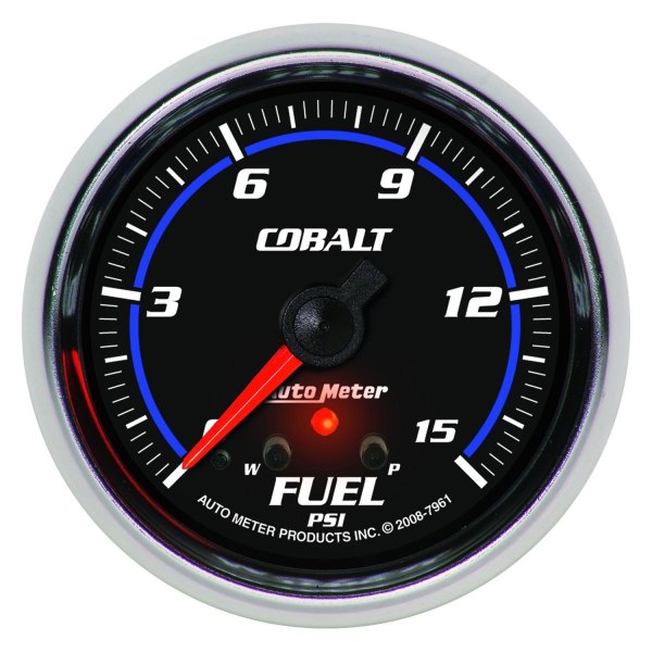 Auto Meter® - Cobalt Series 2-5/8" Fuel Pressure Gauge, 0-15 PSI
