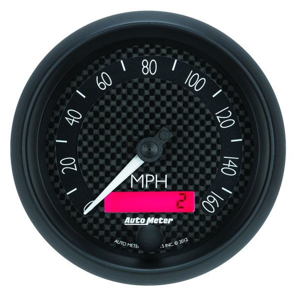 Auto Meter® - GT Series 3-3/8" Speedometer Gauge, 0-160 MPH