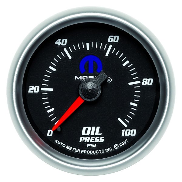 Auto Meter® - Mopar Series 2-1/16" Oil Pressure Gauge, 0-100 PSI
