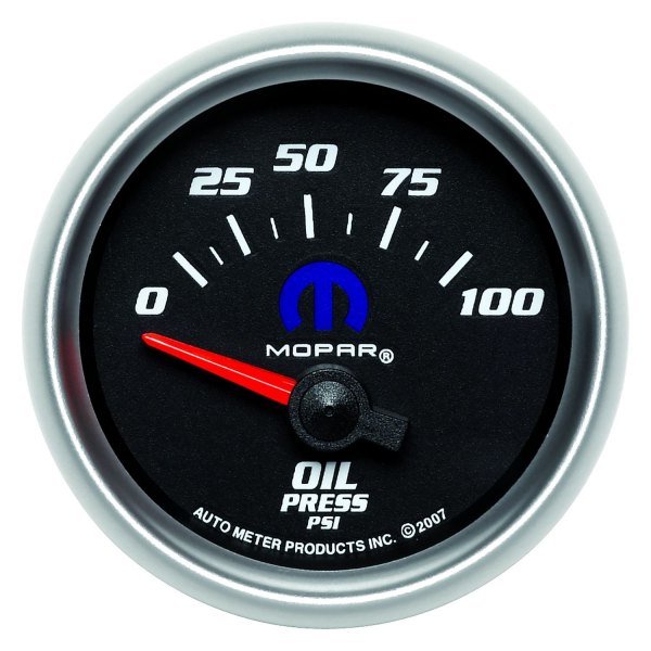 Auto Meter® - Mopar Series 2-1/16" Oil Pressure Gauge, 0-100 PSI