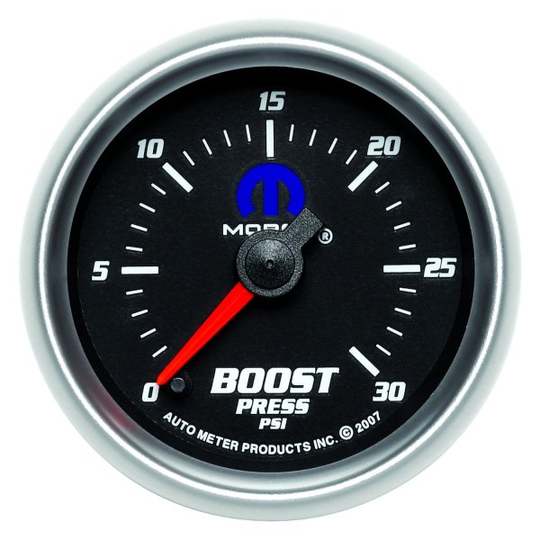 Auto Meter® - Mopar Series 2-1/16" Boost Gauge, 0-30 PSI